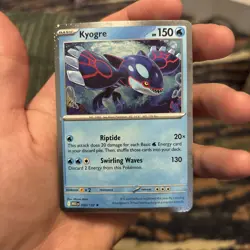 🌀SWIRL🌀 Kyogre 034/132 Cosmos Holo Knock Out Collection Box Promo Pokemon - Image 4