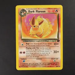 Dark Flareon 35/82 Team Rocket Pokemon TCG P-LP Great Condition - Image 1