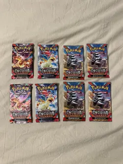 Lot Of 8 Pokemon TCG Scarlet Violet - Obsidian Flames Booster Packs. New/Sealed - Image 1