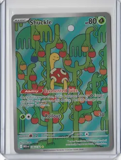 Pokemon- Shuckle Illustration Rare ME01: Mega Evolution 136/132 NM - Image 1