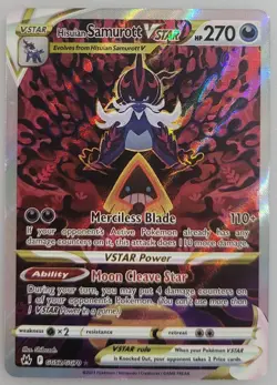 Hisuian Samurott VSTAR GG52/GG70 Pokemon Crown Zenith: Galarian Gallery Holo NM - Image 1