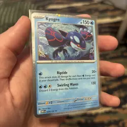 Kyogre 034/132 Cosmos Holo Mega Evolution Knock Out Collection Box Promo Pokemon - Image 1