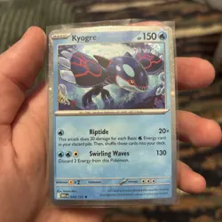 Kyogre 034/132 Cosmos Holo Mega Evolution Knock Out Collection Box Promo Pokemon - Image 3