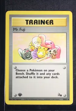 PSA 8 NEAR MINT MINT 1999 Pokemon Fossil #58 Mr. Fuji 1st Edition !!! - Image 3