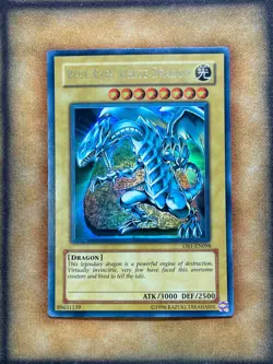 Yugioh Blue-Eyes White Dragon DB1-EN098 Ultra Rare NM - Image 1