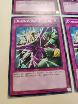 4x Dimensional Prison SDCR-EN033 Common 1st Ed LP Yugioh! - Image 4