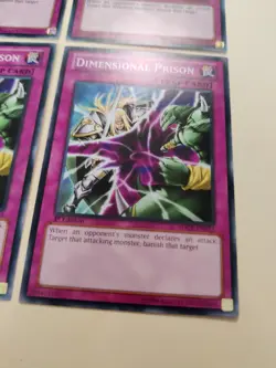 4x Dimensional Prison SDCR-EN033 Common 1st Ed LP Yugioh! - Image 5