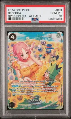 Rebecca (SP) OP06 PSA 10 - One Piece OP05-091 Wings of the Captain Foil English - Image 1