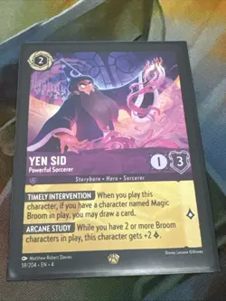 1x Yen Sid - Powerful Sorcerer - 59/204 - Legendary NM-Mint Disney Lorcana: Ursu - Image 1