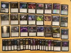 MTG Lot Of 46 Battle For Baldur’s Gate BLACK Cards Including FOILS - Image 1