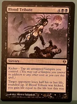 Blood Tribute - Zendikar - Rare - NM - Magic MTG - Image 1