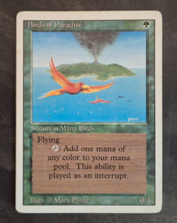 Green - Rare - Revised - Birds of Paradise - MTG - Image 1
