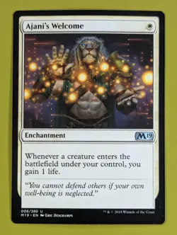 Ajani's Welcome x1 Magic 2019 M19 1x Magic the Gathering MTG - Image 1