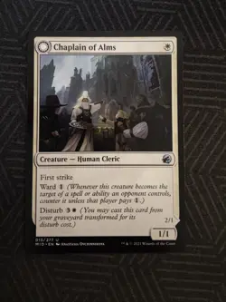 mtg chaplain of alms innistrad: midnight hunt - Image 1