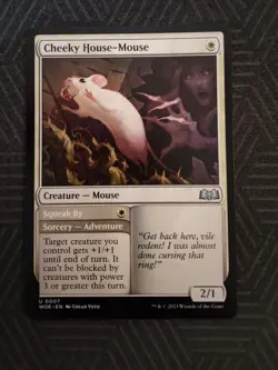 mtg cheeky house-mouse wilds of eldraine - Image 1