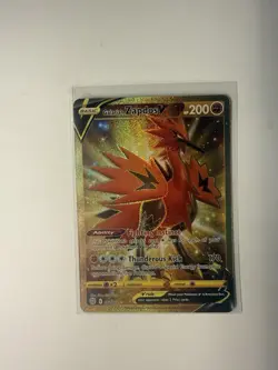 Galarian Zapdos V 182/172 Brilliant Stars Full Art Secret Rare Pokemon Card NM - Image 1
