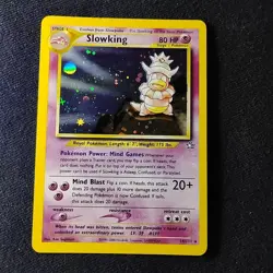 Pokemon TCG Slowking 14/111 Neo Genesis Unlimited Holo Rare LP+/NM - Image 1