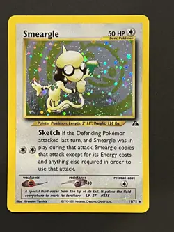 Smeargle - 11/75 - Pokemon Neo Discovery Unlimited Holo Rare Card WOTC - Image 1
