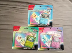 Pokemon TCG Prismatic Evolutions Tech Sticker Collection Set Lot Of 3 Sealed New - Image 1