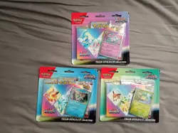 Pokemon TCG Prismatic Evolutions Tech Sticker Collection Set Lot Of 3 Sealed New - Image 1