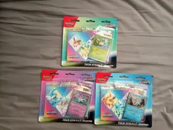 Pokemon TCG Prismatic Evolutions Tech Sticker Collection Set Lot Of 3 Sealed New - Image 1