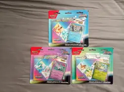 Pokemon TCG Prismatic Evolutions Tech Sticker Collection Set Lot Of 3 Sealed New - Image 1