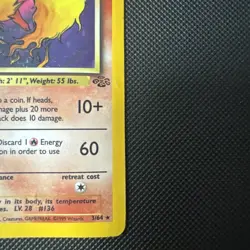 Pokemon TCG Flareon Jungle 3/64 Holo Unlimited Holo Rare Damaged - Image 5