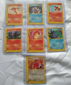 Vintage Pokemon e-Reader Lot - 7 Cards - Aquapolis & Expedition - WOTC 2002 - Image 1