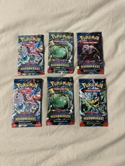 Lot Of 6 Pokemon TCG Twilight Masquerade Booster Packs. New/Sealed - Image 1