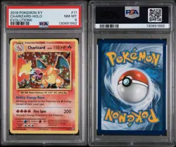 Pokemon Charizard Holo Rare Evolutions 11/108 PSA 8 2016 English TCG - Image 3
