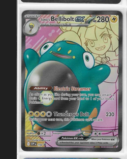 Pokemon TCG Ionos Bellibolt EX Journey Together Black Star Promo 194 NM #194 - Image 1