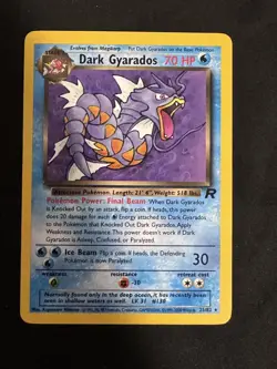 Pokemon TCG Dark Gyarados Team Rocket 25/82 Unlimited Non-Holo Rare NM - Image 1