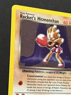 Pokemon TCG Rockets Hitmonchan Holo Rare Card 11/132 Gym Heroes - Image 3