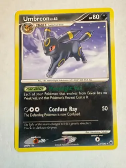 Umbreon Majestic Dawn 32/100 Non-Foil Pokemon Card pre-owned - Image 1