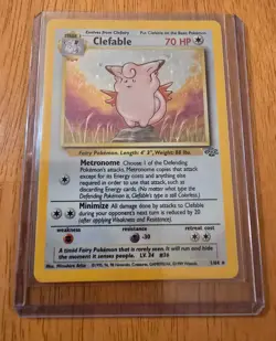 1999 Rare Holo Pokemon Kangaskhan, Clefable, Clefairy, Pidgeot, Wigglytuff - Image 3