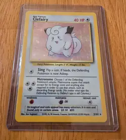 1999 Rare Holo Pokemon Kangaskhan, Clefable, Clefairy, Pidgeot, Wigglytuff - Image 5