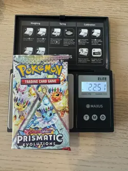VERY HEAVY! 22.51g Prismatic Evolutions Pokemon TCG Booster (SEALED) - Image 1