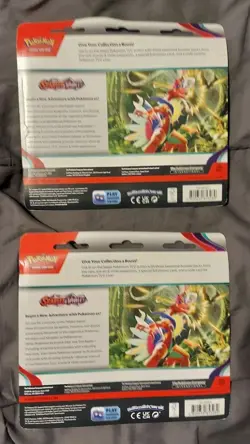 Pokemon TCG Lot Of (2) Scarlet And Violet, 3 Pack Blister, Arcanine - Image 2