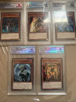 Yu Gi Oh! TCG Destiny Hero Graded Card Lot 5x Slabs CCG - Image 1