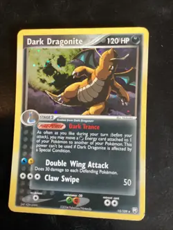 Pokemon Dark Dragonite Holo Rare TCG Card 15/109 HP - Image 1