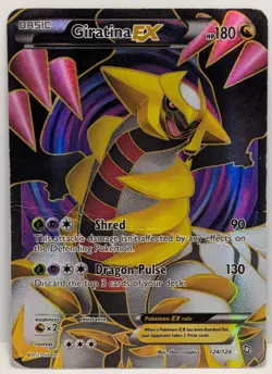 Giratina EX 124/124 Ultra Rare Pokemon Card -Creased- Read Description - Image 1