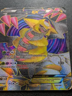 Giratina EX 124/124 Ultra Rare Pokemon Card -Creased- Read Description - Image 3