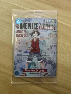 Monkey D Luffy (055) (College Basketball US Voyage) P-055 One Piece Promo Card - Image 1