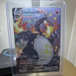 Charizard VMAX SV107/SV122 Shining Fates Shiny Vault Full Art Holo Rare Card - Image 1