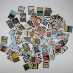 Magic the Gathering Revised Edition (1994) 100 Card Lot Set | White Border | MTG - Image 1