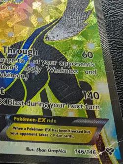Xerneas EX 146/146 Ultra Rare Pokemon Card -Creased- Read Description - Image 4