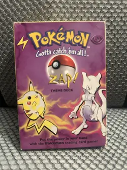 Pokemon OPENED Base Set Zap! Deck! - 1999 - With Mewtwo (read) - Image 1