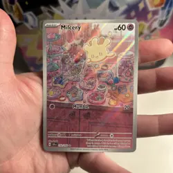 Pokemon TCG Milcery Illustration Rare Holo Card Stellar Crown Series 152/142 - Image 4