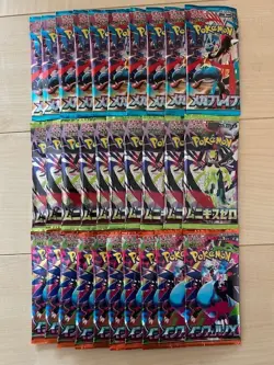 Total 30Pack Inferno X Pokemon Mega Booster Pack etc Lot Japanese SEALED Cards - Image 1