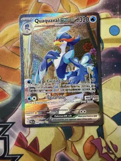 QUAQUAVAL EX 260/193 Special Illustration Rare Pokemon Paldea Evolved NM - Image 1